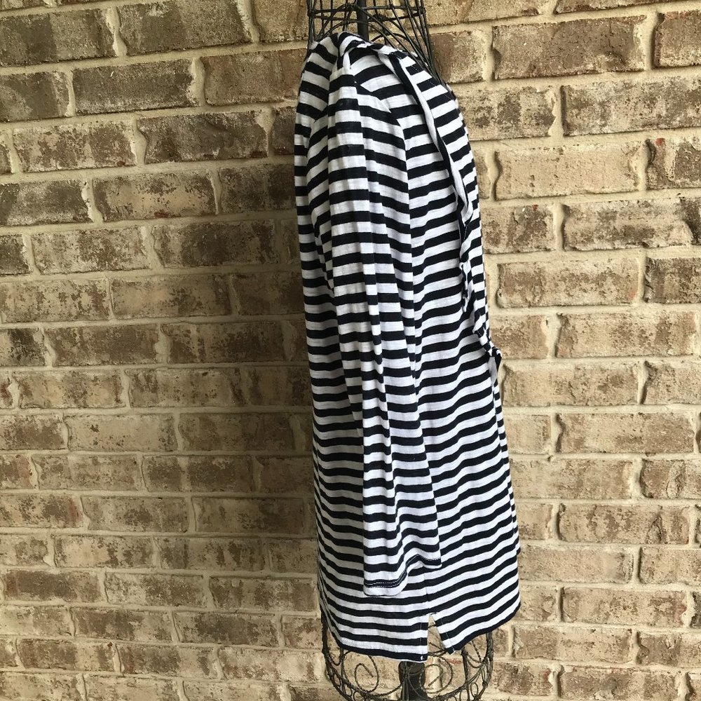 Crown & Ivy Curvy Long Sleeve Top Black White 0X - Picture 6 of 13